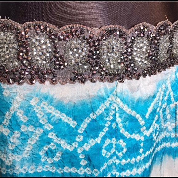 Sweet By Miss Me Silk Beaded Maxi Boho Skirt - Picture 10 of 10